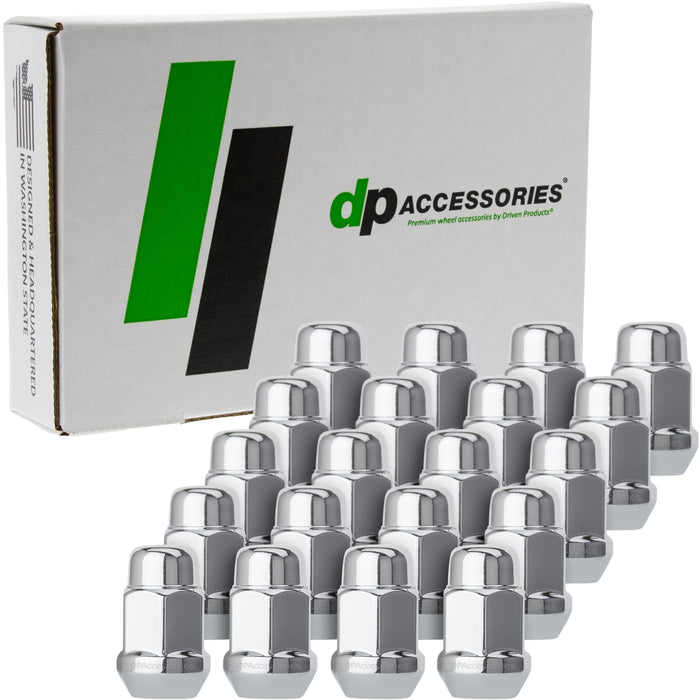 DPAccessories M12x1.50 Lug Nuts - Closed End Bulge Acorn - 19mm (3/4") Hex - 1.4" Tall