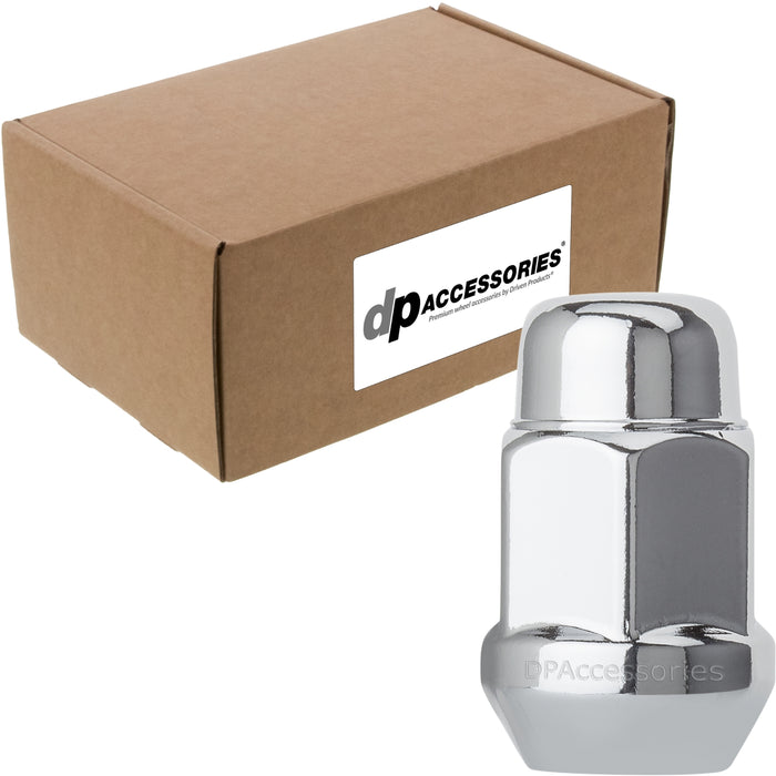 DPAccessories 7/16-20 Lug Nuts - Closed End Bulge Acorn - 19mm (3/4") Hex - 1.4" Tall