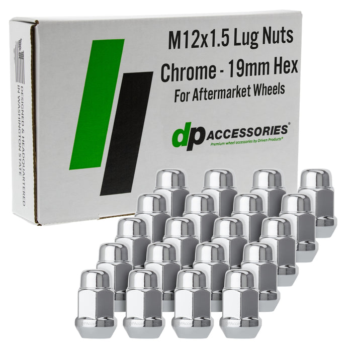 M12x1.5 Bulge Acorn Wheel Lug Nut (3/4" Hex - Conical Seat)