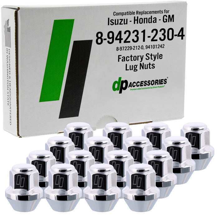 DPAccessories Lug Nuts Compatible Replacement for Isuzu-Honda-GM 8-94231-230-4 8-97229-212-0 94101242