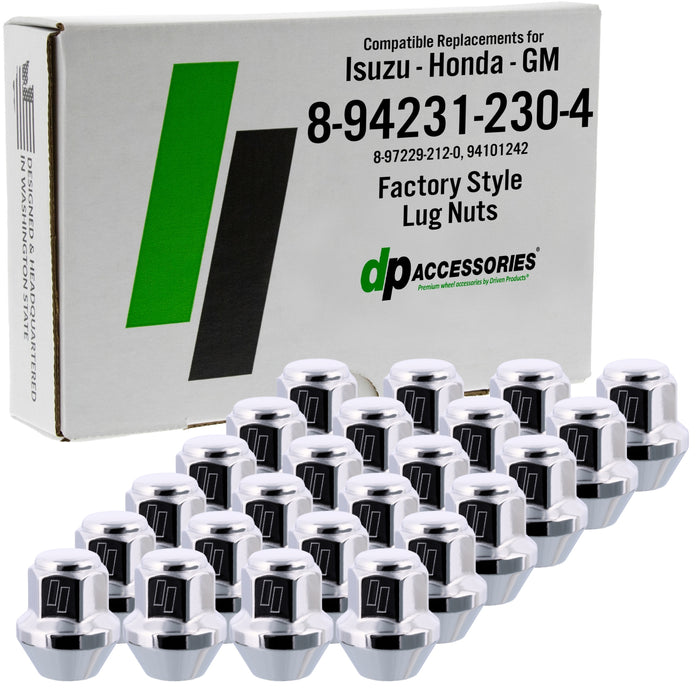 DPAccessories Lug Nuts Compatible Replacement for Isuzu-Honda-GM 8-94231-230-4 8-97229-212-0 94101242