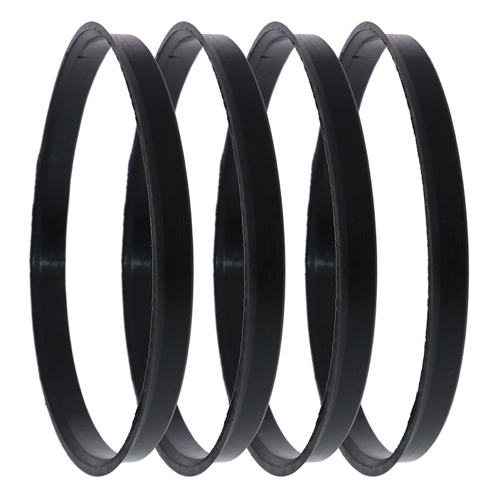 Black Polycarbonate Hub Centric Rings 110mm to 100mm - 4 Pack