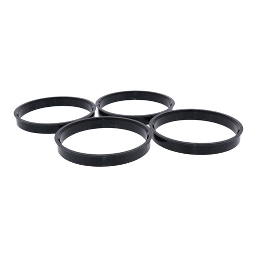 Black Polycarbonate Hub Centric Rings 74mm to 66.06mm - 4 Pack