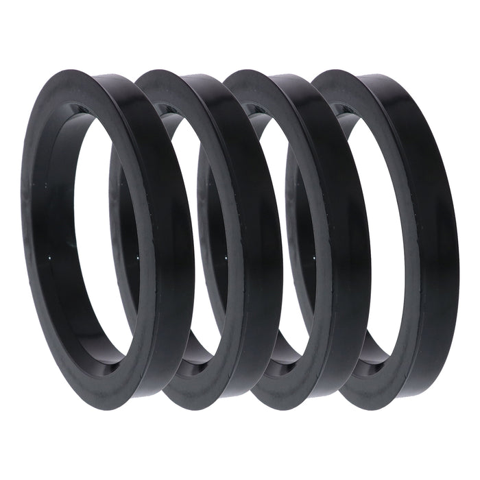 Black Polycarbonate Hub Centric Rings 74mm to 59.2mm - 4 Pack