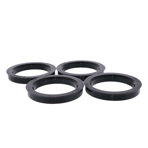 Black Polycarbonate Hub Centric Rings 67mm to 60.1mm - 4 Pack