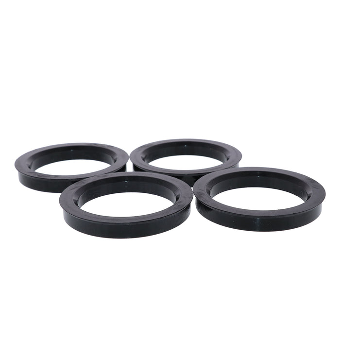 Black Polycarbonate Hub Centric Rings 72.6mm to 54.06mm - 4 Pack