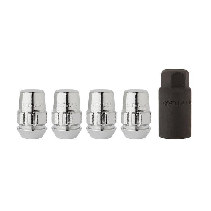 M12x1.5 Bulge Acorn Locking Wheel Lug Nuts (3/4" Hex - Conical Seat)