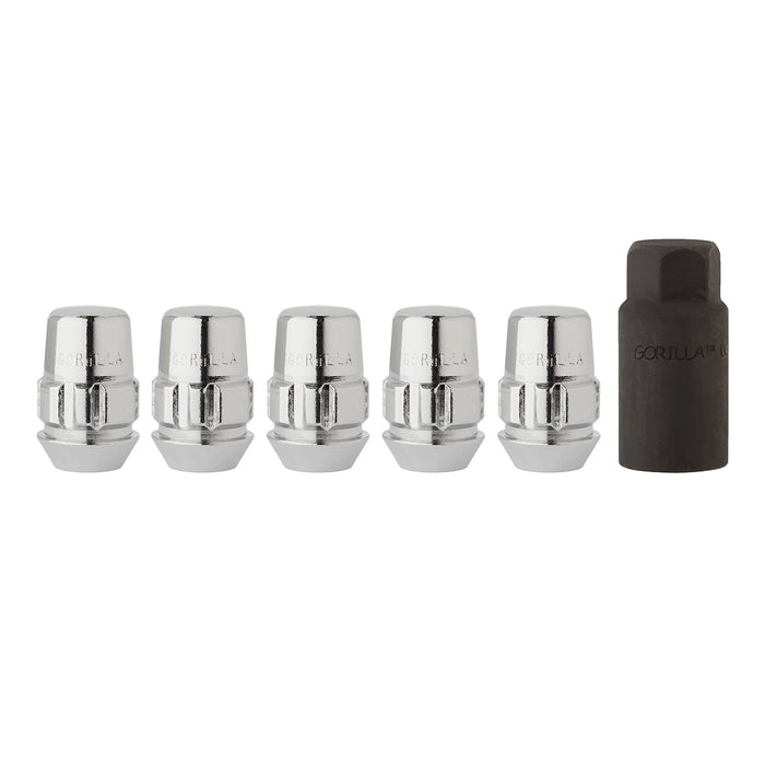 M12x1.5 Bulge Acorn Locking Wheel Lug Nuts (3/4" Hex - Conical Seat)