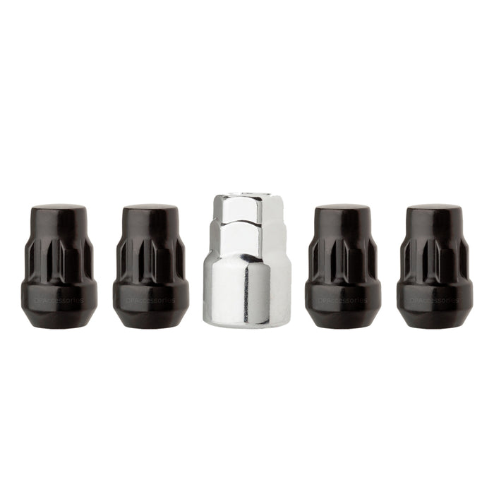 1/2"-20 Bulge Acorn Locking Wheel Lug Nuts (3/4" and 13/16" Hex)