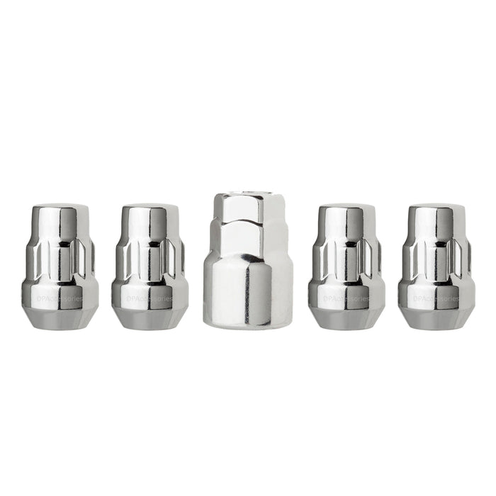 1/2"-20 Bulge Acorn Locking Wheel Lug Nuts (3/4" and 13/16" Hex)