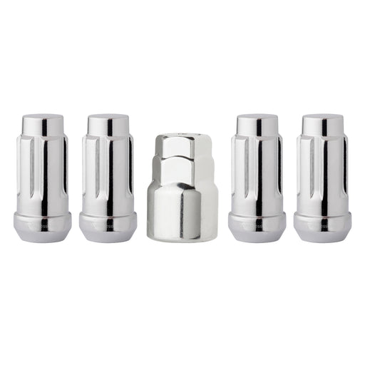 9/16"-18 Bulge Acorn XL Locking Wheel Lug Nuts (3/4" and 13/16" Hex)